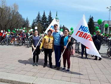 Посвященный Дню Победы велопробег юных инспекторов движения прошел в Иркутске 